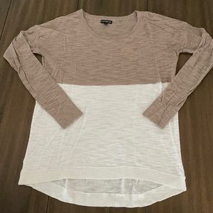 🟡 Express color block sweater